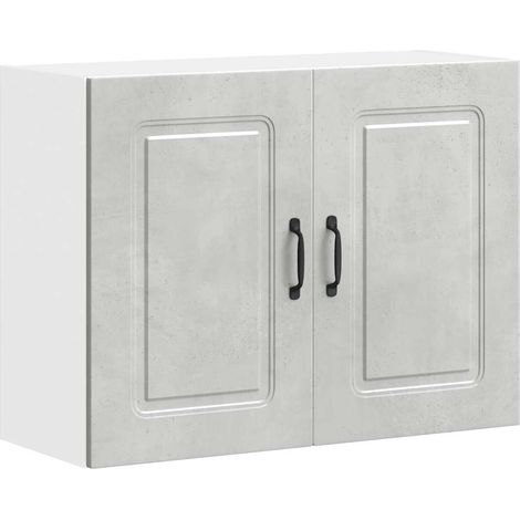 Teenpull – Küchen-Hängeschrank Kalmar Betongrau Holzwerkstoff (1/4)