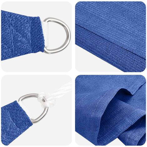 Maison Exclusive - Sonnensegel 2,5 x 6 m HDPE Rechteckig Blau (1/5)