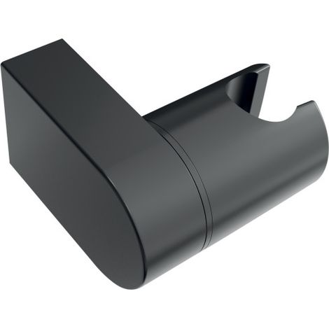 Support mural orientable pour pommeau de douche noir matt – Réglable – Olga ABS (1/3)