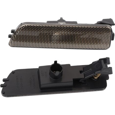 Paire de boîtiers de lumière de côté de pare-chocs fumé pour MK4 617215181853 (Marron),de (1/4)