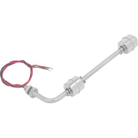 Capteur de Niveau d'Eau en Acier Inoxydable, Interrupteur à Flotteur pour Réservoir, Bassin, Aquarium, Pompe de Piscine, AC/DC 0-110V, Longueur 200mm (1/5)