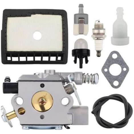 Carburateur CS3000 pour Echo Tronçonneuse CS-300, CS-301, CS-305, CS-340, CS-3400, CS-346 Tronçonneuses Pièces de scie à gaz WT-402 WT-589A A021000231 A021000232 avec kit de Filtre à Air (1/4)