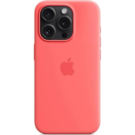 Coque En Silicone Pour iPhone 15 Pro - Compatible MagSafe - Bord Relevé Caméra - Rouge - Unité