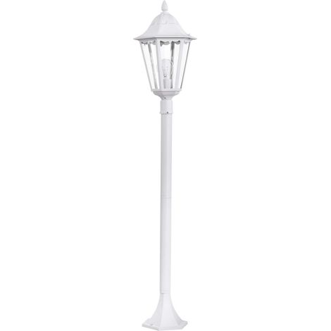 Lampione Esterno Classico Navedo Alluminio Bianco 1 Luce E27 (1/5)