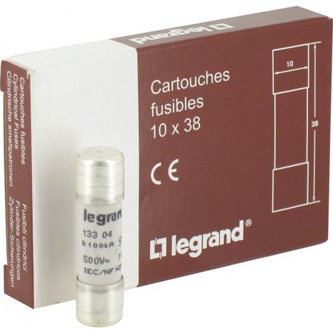 Cartucho Industrial Cilíndrico - Tipo Gg - 10x38 - 4a - 500v - Sin Indicador