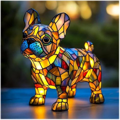 1 Veilleuse LED Corgi Résine Design 3D Lumière Douce USB Décoration Maison Bureau Chambre (1/5)
