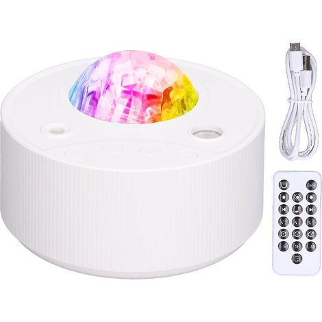 Projecteur d'étoiles lumineux USB, lampe de projection LED colorée avec musique et télécommande, idéal pour décorer une chambre, une soirée ou un karaoké. (1/4)