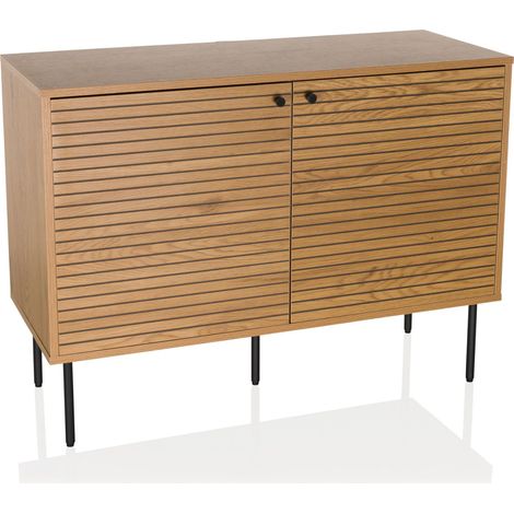 Sideboard LINNO S 100x40x74 cm 2 Türen eiche hjh LIVING (1/5)