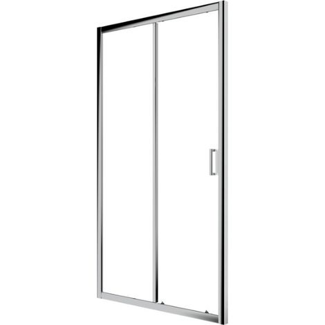 Porta Doccia 110 cm Scorrevole H190 Cristallo Trasparente Golden