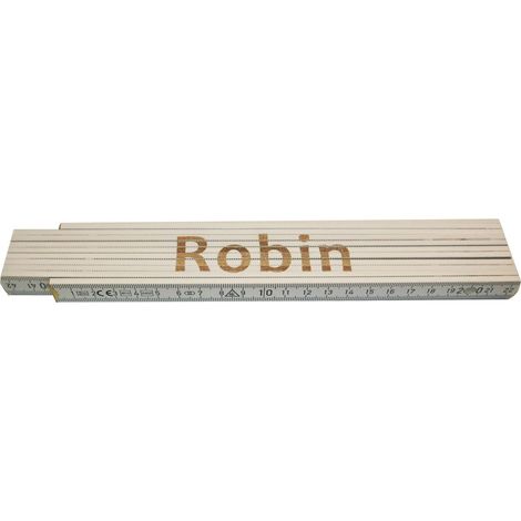Zollstock Robin 2 m weiß Zollstock