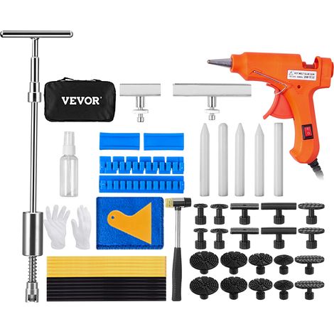 VEVOR Kit 52 Pezzi Estrattore per Riparazione di Ammaccature a Martello Scorrevole Potenza 20W per Carrozzeria Auto Veicolo da Garage Officina Fai-da-te, Kit di Estrattore per Ammaccature a Martello (1/5)