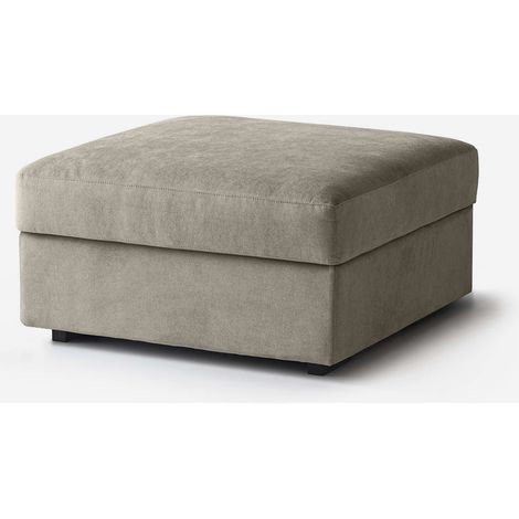 Pouf poggiapiedi divano modulare tessuto idrorepellente 80x80 Cortina - Talpa