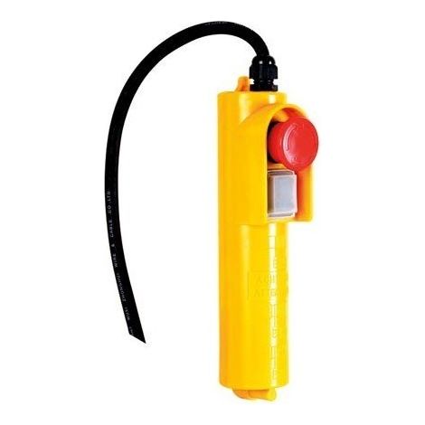Toolland Telecomando per paranco elettrico 230V, comando cablato con cavo da 1,5m e pulsante di emergenza, compatibile con paranchi elettrici, gru girevoli e paranchi mobili, altezza di sollevamento (1/4)