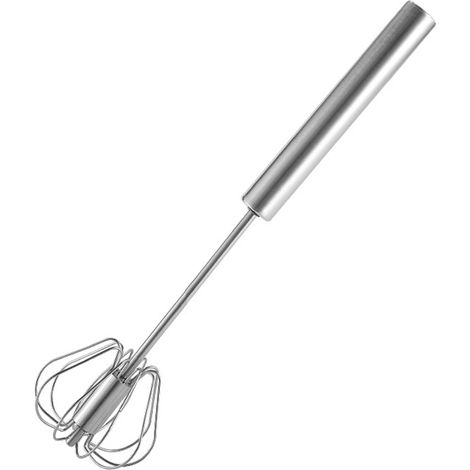 Fouet en acier inoxydable, fouet rotatif manuel, batteur électrique, pour mélanger, remuer (1/5)