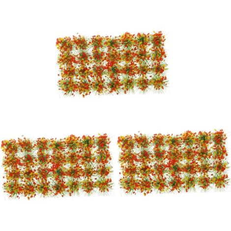 Cluster De Fleurs Artificielles Miniatures pour Décoration De Paysage Modèle De Végétation Réaliste Accessoire pour Maquettes Jardin Féerique Et Mise Scène Créative (1/5)