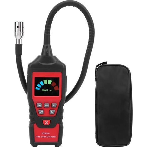 Pièces D'Analyseur de Gaz de Combustion HT601A Portable LED, Détecteur de Gaz Testeur de Fuite de Gaz Naturel Analyseur de Fuite de Gaz