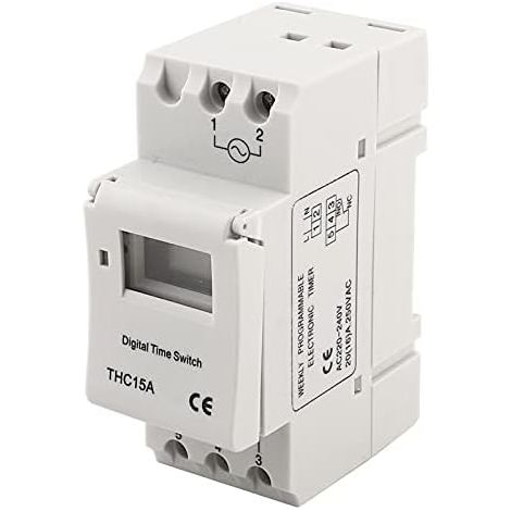 THC15A 220-240VAC 20A Interrupteur de Minuterie Programmable Numérique pour Chauffe-Eau de Lampe en Lumière de Rue (1/5)