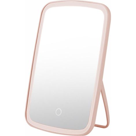 Miroir de maquillage portable, 68 LED lumineux, 3 couleurs d'éclairage, écran tactile à intensité variable, rechargeable miroir de table (1/5)