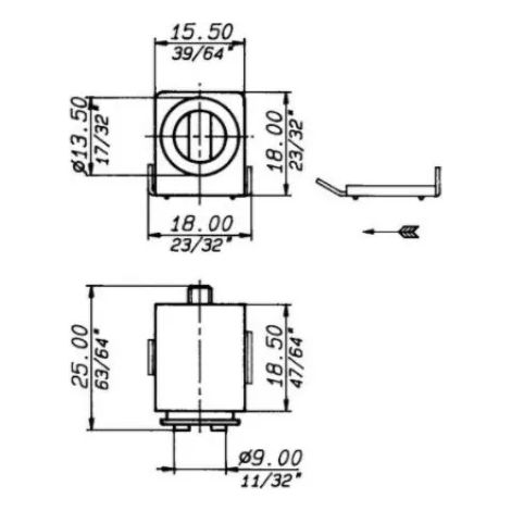 CHIUSURA MAGNETICA MERONI 932 MARRONE (1/2)