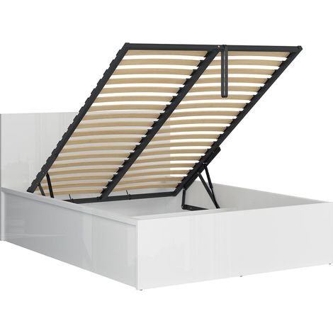 Cama canapé 140x200 con somier Edwin Blanco (1/4)