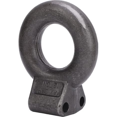 Oeillet de remorquage 3 pouces de diamètre intérieur 12 tonnes 25 000 lb MGTW Anneau de lunette d'attelage d'attelage de remorquage pour caravane remorque construction agriculture militaire (1/5)