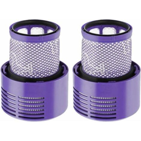 Lot de 2 filtres lavables pour aspirateur Dyson série V10 SV12 avec brosse de nettoyage et chiffon, filtre de rechange Dyson pour série V12 SV12, remplacement DY-969082-01 (1/5)