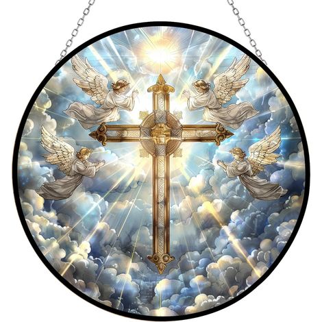 Attrape-soleil vitrail 15 cm – Idée cadeau pour famille (1/3)