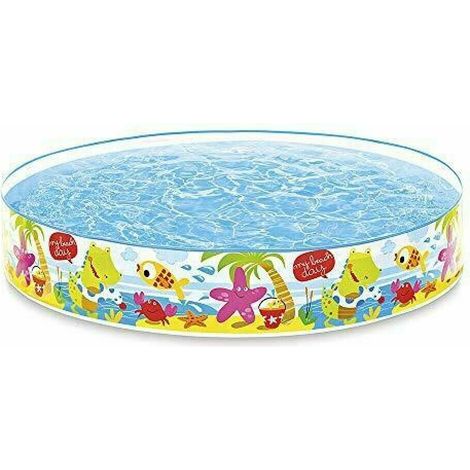 INTEX - PISCINA RIGIDA BEACH 152 X 25 CM C. MAX 450 LT ETÀ 3+ (1/4)