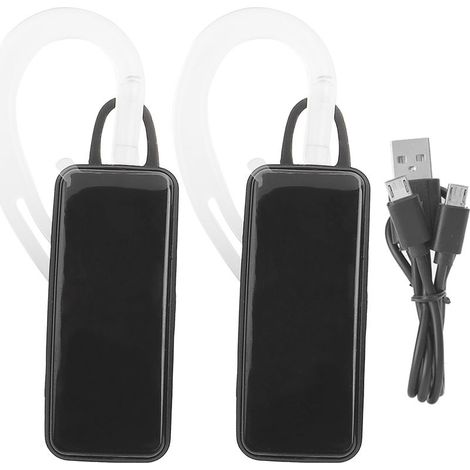 Casque moto sans fil avec intercom, écouteurs Bluetooth intégrés, batterie 300mAh (1/5)