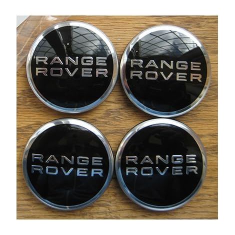 Lot de 4 caches-moyeux pour jantes de voiture (62 mm / 63 mm) – Emblèmes et badges pour Range Rover Sport, Evoque, L322, L320, L494, L405, P38 – Accessoires Boris WSLIHV