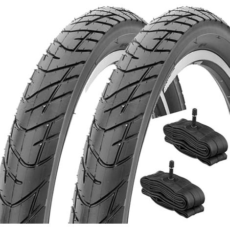 2 COPERTONI / PNEUMATICI 26 X 2.125 BICI CRUISER / CHOPPER BIKE +CAMERE AMERICA Ecovelo (1/5)