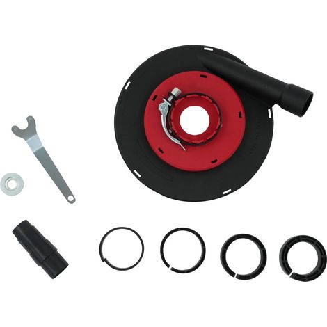 Dust Shroud with 4 Clamp Rings Portable Dust Cover for 7'' & 9'' Angle Grinders (1/5)