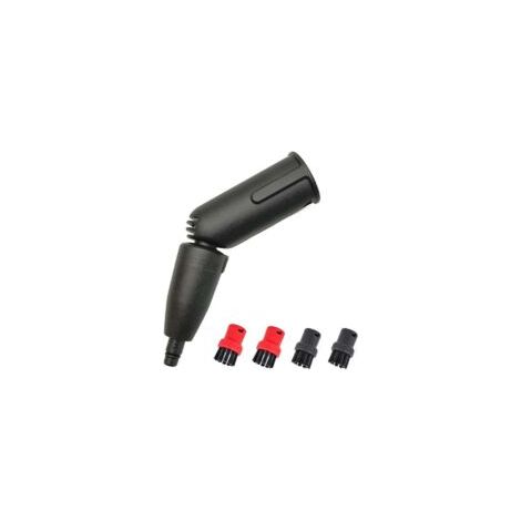 Kit de boquilla de turbina, 1 cepillo de turbina de vapor, 6 cepillos diferentes, accesorio para limpiador a vapor, compatible con Kärcher