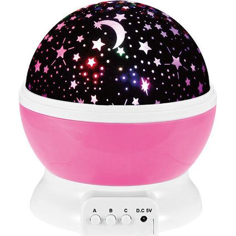 Veilleuse Enfant Etoile Projection Rotation à 360° Lampe Projecteur Lumière Plafond, Led Veilleuse Bébé 8 Modes de couleur, Cadeau pour Bébé, Veilleuse Etoile Projection, Noël, Anniversaire (1/5)