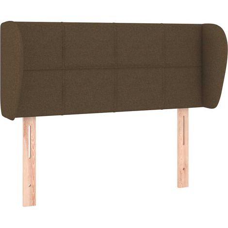 Maison Exclusive - Cabecero de tela marrón oscuro 83x23x78/88 cm (1/5)