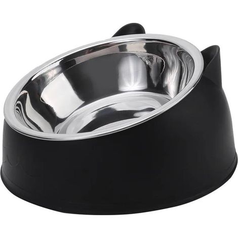Gamelle à eau pour chat - Gamelle en acier inoxydable multifonction - Pour nourriture et eau - 200 ml - Vert (1/5)