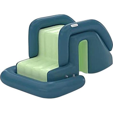 Toboggan gonflable pour piscine, toboggan familial, accessoires de piscine, jouets aquatiques d'été pour l'extérieur (toboggan vert uniquement) (1/5)