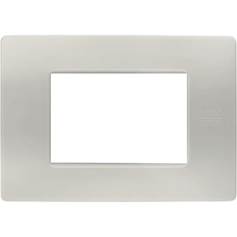 Simon urmet flexa placca in tecnopolmero 3 moduli colore polvere 11803.pv
