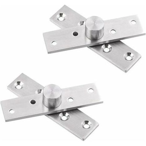 Unsichtbare 360° drehbare Scharniere (2er-Set) für Holztüren (oben und unten), verstärkte Scharniere für Schranktüren und Fenster. (1/5)