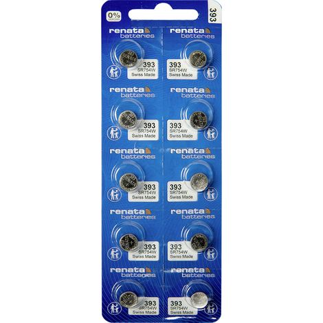 Renata Knopfzelle 393 1.55 V 10 St. 80 mAh Silberoxid 393 MP CE RENATA