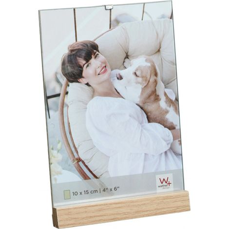 Cadre photo bois - Walther "Simplicity" - 15 x 11,5 cm - Transparent - Livraison gratuite