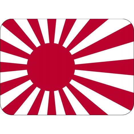Kühlschrankmagnet mit japanischer Flagge der aufgehenden Sonne, 7x5 (1/2)