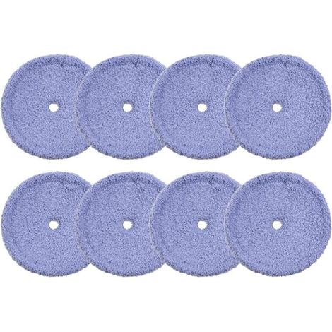 8Pcs Washable Microfiber Mop Pads for EVERYBOT Edge RS700 RS500 Robot Vacuum Cleaner Replacement Accessories Mop Cloth (1/5)