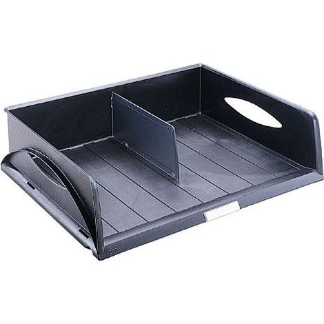 Corbeille à courrier maxi format Sorty noire - Lot de 4 (1/2)