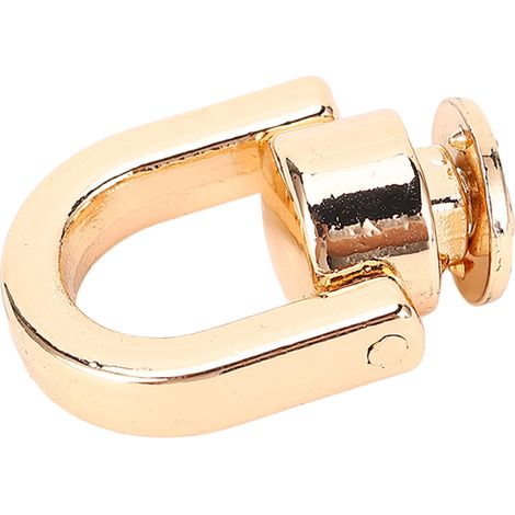 20-teiliges Set D-Ring-Nieten aus Metall, dekorativ, für Gürtel, Handtaschen, Lederwaren, Kunsthandwerk, Gold (1/5)