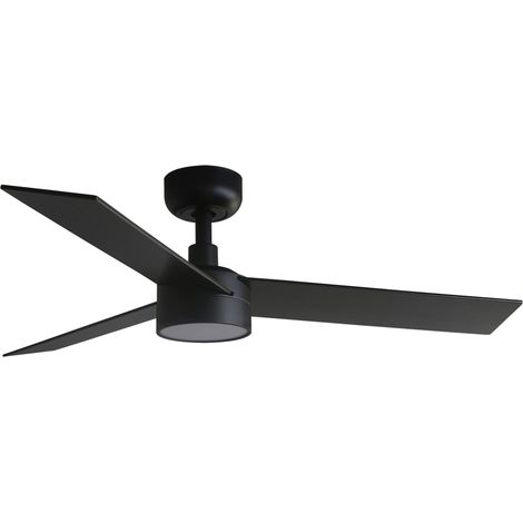 Faro Rudder Small Led Black, Walnut DC Ceiling Fan 6 Speed (1/4)