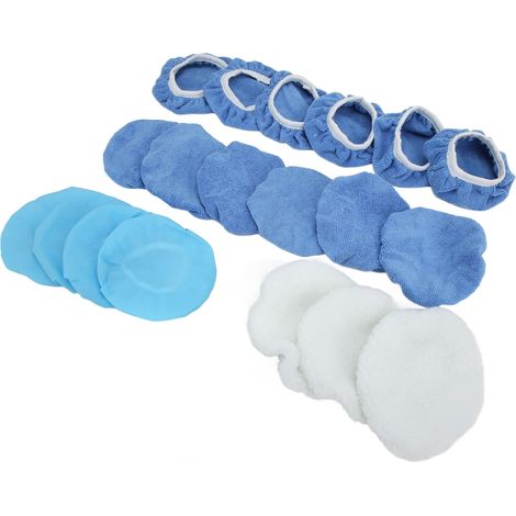 Lot de 20 tampons de polissage en microfibre de 15 cm (6 pouces) pour voitures et motos. Livraison incluse. (1/5)