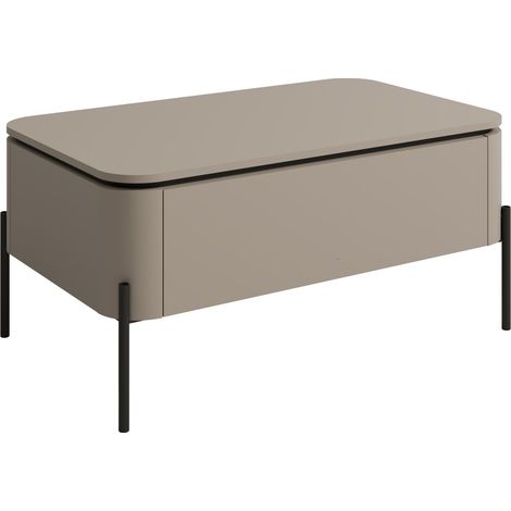 Mesa de centro Mirbeno 106 , 47x60x98cm, Diámetro: 0, Aglomerado laminado, Angular