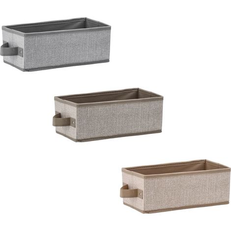 1 Pezzo Scatola Contenitore Organizer in TNT Wade 14 x 28 x 11 cm 3 Colori