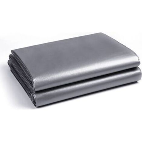 Durable 160g/m² waterproof tarpaulin with aluminum eyelets on both sides for gardens, pools, cars, wood, - (Army Green Silver - 2x3m 15 sq ft). (1/5)